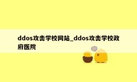 ddos攻击学校网站_ddos攻击学校政府医院