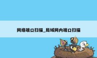 网络端口扫描_局域网内端口扫描