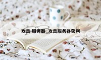 攻击 服务器_攻击服务器获利